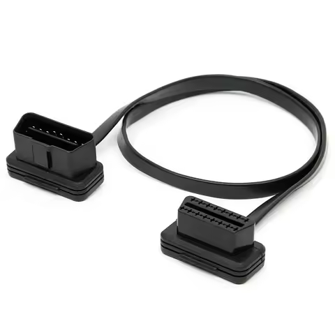 OBD II OBD2 16 Pin Splitter Extension 1x Male and 2X Female Extension Cable Adapter 60cm