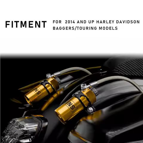 Motorcycle Parts Black Shock Absorber Remote Reservoir Mounts for Harley Davidson Baggers/Touring Mo