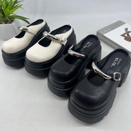 Women's mules shoes, 10cm pump sandals (8850)