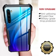 For OnePlus Nord AC2001 AC2003 Slim Transparent Acrylic Back Case with Reinforced Corner Soft TPU Bu