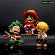 [ Available ] Super cute One Piece Luffy, Zoro, Sanji AI version AI Figure 12 cm