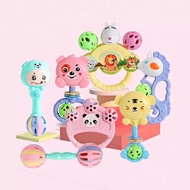 Set of 7 Piece Dice Toys for Newborns with Fun Music, Rattles to Stimulate Baby's Senses Made of Pri