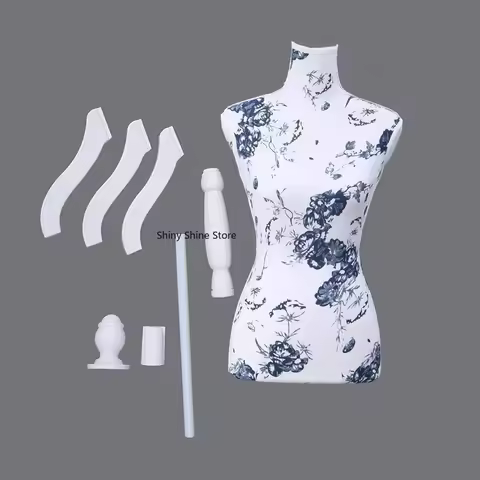 Portable Female Mannequin Display Stand Adjustable Clothing Design Mannequin Sewing Tailor Studio Pr