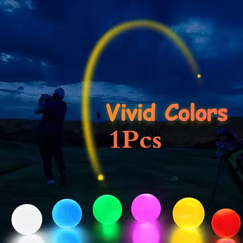 1pcs New LED Golf Ball Light up Golf Ball Night Golf Balls Luminous Golf Balls Glow Dark Golf Ball 8