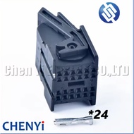 24 Pin Female 0.6mm Automotive Electrical Connector Plug Car Cable Wire Harness Unsealed Socket 9672