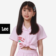 LEE KIDS เสื้อเชิ้ตแขนสั้นเด็กผู้หญิง คอลเลคชั่น Lee Fresh รุ่น LK S325GSHSN09