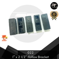 022 PVC Bracket Hollow Bracket 1" x 2" 1/2