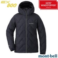 RV城市【日本mont-bell】送》女 款保暖控溫防風防潑連帽羽絨外套 GoreTex 800FP鵝絨_1101640