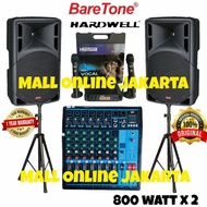Sale Paket Speaker Aktif Baretone 15 Inch bt a1530 Pro Mixer Hardwell