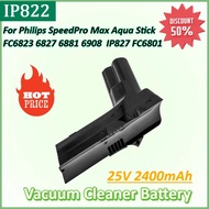 New Battery 25V 2400mAh IP822 IBD034GA 1BD0346A 6.27.40.08-0 300000517631 6.27.40.10-0 for Philips S