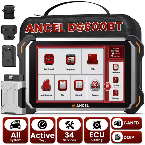 Car Diagnostic Tool All System Code Reader CAN-FD FCA AutoVIN 34+ Reset Oil EPB BMS ABS SAS OBD2 Aut