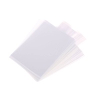 [BT] 100Pcs Pull Tab Sleeves For Card Savers Semi-rigid Game Card Holders With Ears More Convenient 