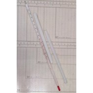 School Experiment Laboratory Glass Thermometer Premium/ 试验温度计 / Meter Suhu Lab Experiment (30cm)s