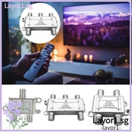 LAYOR1 Coaxial Cable Antenna, Cable TV Signal Receiver Distributor F-type Socket TV Antenna Satellite Splitter, TV Satellite Splitter Connecting TV Signals Female Connector
