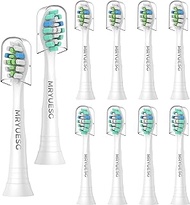MRYUESG Replacement Toothbrush Heads for Philips Sonicare Replacement Heads, 10 Pack, Electric Tooth-Brush Head Compatible with Phillips Sonic Care
