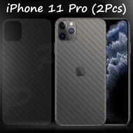 ฟิล์มกันรอย ด้านหลัง เคฟล่า ไอโฟน11 / ไอโฟน11 โปร / ไอโฟน11 โปร แม็กซ์ จำนวน 2 แผ่น iPhone11 / iPhone11 Pro / iPhone11 Pro Max  Anti-fingerprint Clear Fiber Back Screen Protector Film ( 2 Pcs)