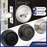 HEMOS 60-70MM SECURITY THUMBTURN & KEY DEADBOLT HOUSE DOOR LOCK HM-5401-MB,MS