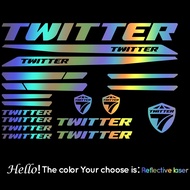 TWITTER Bike Decals DIY Frame Stickers Bicycle Stickers Die-cut decal / sticker sheet (cycling, mtb,