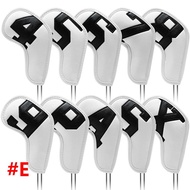 MANNYI Wedge cover Iron pole cover Golf Putter Accessories Embroidery 4-9PSAX Golf Iron Covers Set G