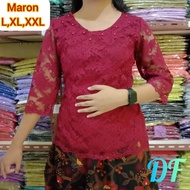 SHOOPI ATASAN BLUS BROKAT WANITA/BLUSS SEMI PRANCIS KEKINIAN CANTIK TERBARU TANGAN LURUS