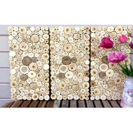 Small Wood Slice 1-2 Cm Teak Wood Woodencraft Decoration ||