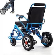 Adult Electric Wheelchair Elderly Light Folding Electric Wheelchair Portable Aviation Aluminum Frame Dual Motor Electronic Brake System Lithium Bat