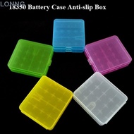 LONNG 18650 Battery Box, Anti-slip Plastic Battery ,  Coloful 4 AA AA Battery Holder Storage 18350 B