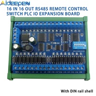 Aideepen 16 In 16ออก RS485สวิตช์ควบคุมระยะไกล PLC IO บอร์ดขยาย DC 12V 24V โมดูล Modbus RTU