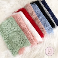 1.5 meter double layer border lace ️ ️border lace ️ lace cantik