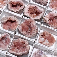 ❤️SG Clearance❤️ Pink Amethyst Geode Calcite on Hematite included Quartz Rare Crystal specimen Argentina