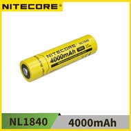 Nitecore NL1840 rechargeable battery 18650 3.6V Li-ion 4000mAh Output 5A Battery