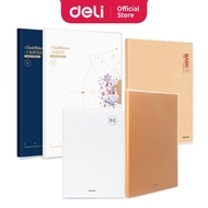 Deli Notebook with Waterproof EVA Soft Plastic Book Cover A5/B5 Dustproof Buku Nota Journal Aestheti
