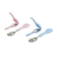 FlipGo翻滾兒童餐具組-兩入組(粉、藍)