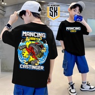 CASTINGER Fishing KIDS T-SHIRT Fishing Distro T-Shirt Baju Budak Lelaki Tshirt Budak Lelaki