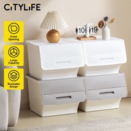 Citylife 35L Front Opening Container Box Stackable Storage Box X8181HT99 NO1L