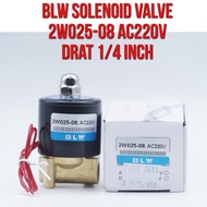 BLW Solenoid Valve 2W025-08 2W025 - 08 AC 220V Thread 1/ 4" 1/ 4 inch AC220V AC220 Direct Valve For 