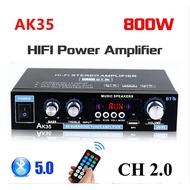 【Ready stock】AK35 800W Bluetooth 5.0 Audio Power Amplifier 2 Channel Stereo Receiver with Remote Con
