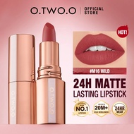 O.TWO.O Waterproof Lipstick Matte Lipstik 24H Tahan Air Kalis Air 11 Warna