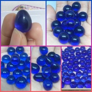 Agate BLUE CYCLOP PAPUA OBSIDIAN/ Centipede BLUE/ Round/ Eggs