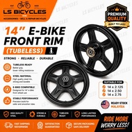 NEW E Bike Front Rim 14inch With Bearing Small Hub Electric Scooter Wheel