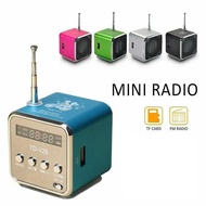 Portable Mini FM Radio Online Input Car Radio MP3 Player Retro Speaker Bluetooth Speaker