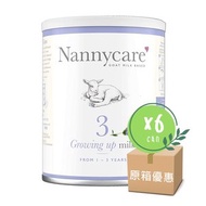 Nannycare - 純天然羊奶粉 - 1-3歲 900g x 6 罐 【平行進口】