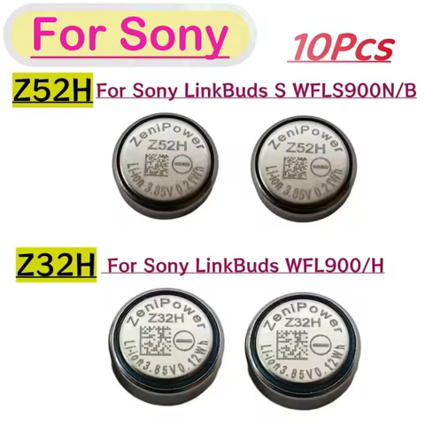 10Pcs Original Z52H New Battery For Sony LinkBuds S WFLS900N/B, Z32H For Sony LinkBuds WFL900/H Earp