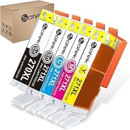 Sotek 270XL 271XL 270 271 XL C A K E Ink Cartridges 5 Color, Work with Pixma MG5720 MG5721 MG5722 MG