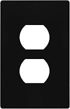 TG Mid-Size Screwless Duplex Wall Plate, Child Safe Receptacle Outlet Cover, Medium Size 1-Gang 4.88