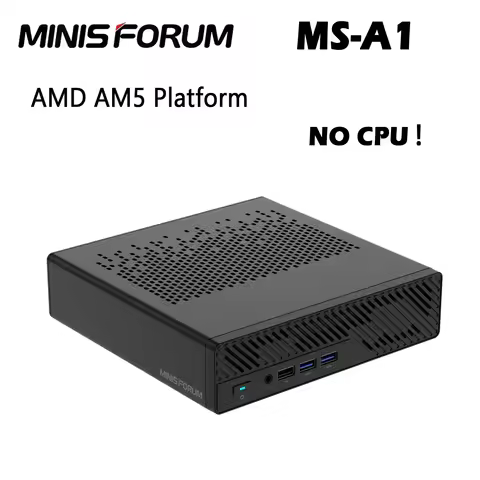 MINISFORUM MS-A1 AMD AM5 Socket Mini PC No CPU/RAM/SSD/OS 8K Tri-Display USB4 OCulink DIY Assemble D
