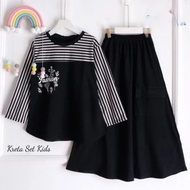 Kreta set kids/setelan anak perempuan/setelan rok/baju muslim anak