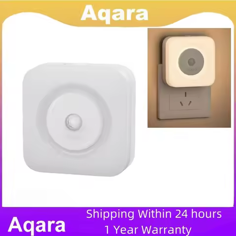 Aqara Human Body Sensor Lamp Plug-in Version LED Eye-Caring Light Dual Bedside lamp 3000K Soft Smart