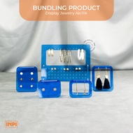 INPI HOUSE Earring Display, Holder - Earring Display Set - Transparent Acrylic