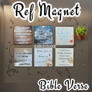 BIBLE VERSE MINI REF MAGNET | Waterproof | Glitters Phototop |